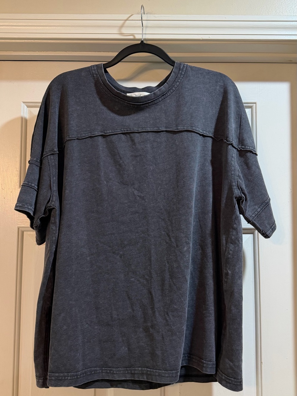 Rae Mode Washed Black  Crewneck Tee